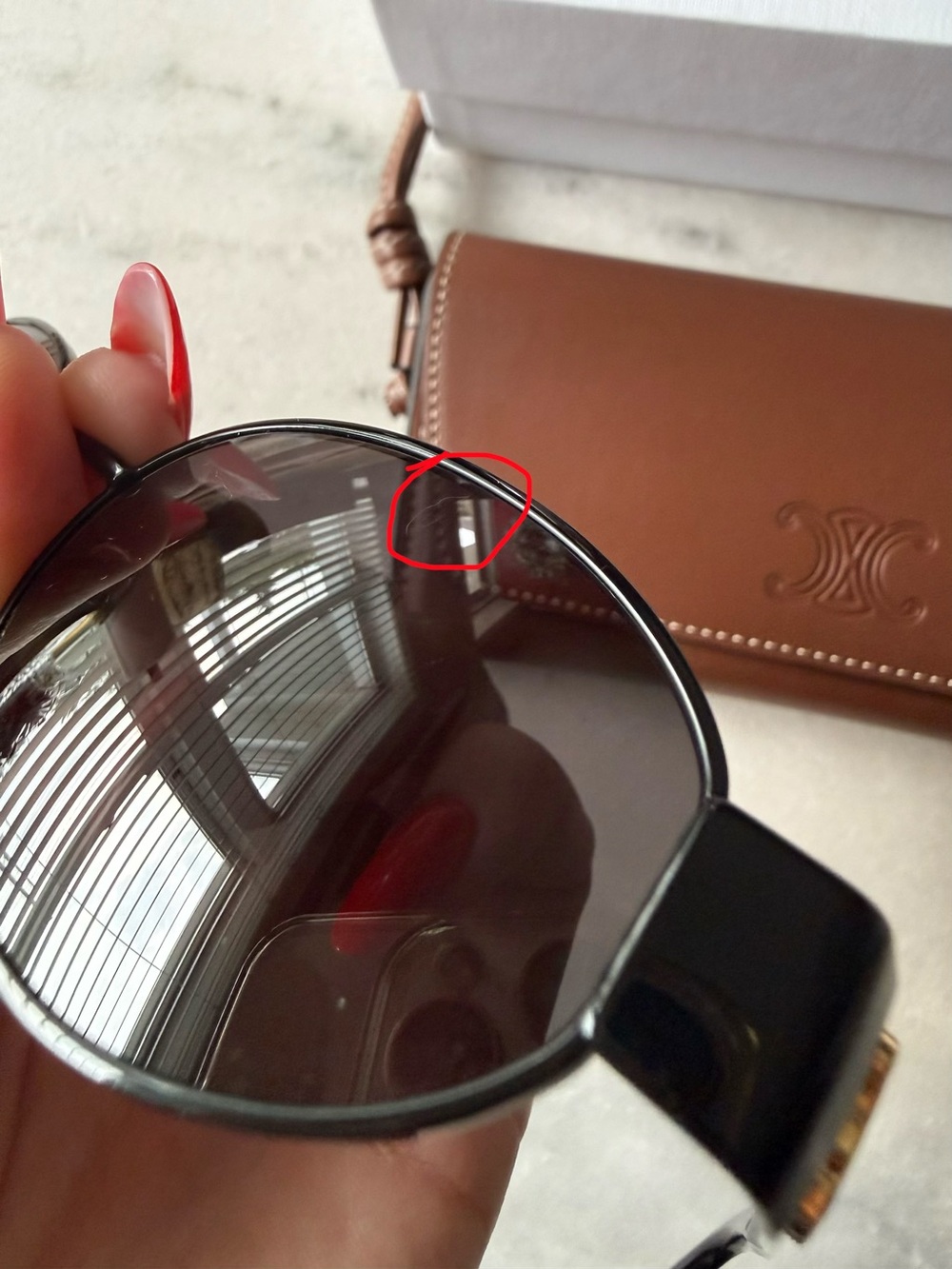 CELINE Triomphe Metal Round Sunglasses, 54mm - Picture 12 of 12